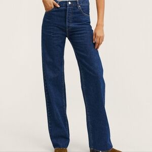 Mango MNG NWT High-waist Wide Leg Jeans Nora 32 XS 0 24 25 Madewell J Crew Zara